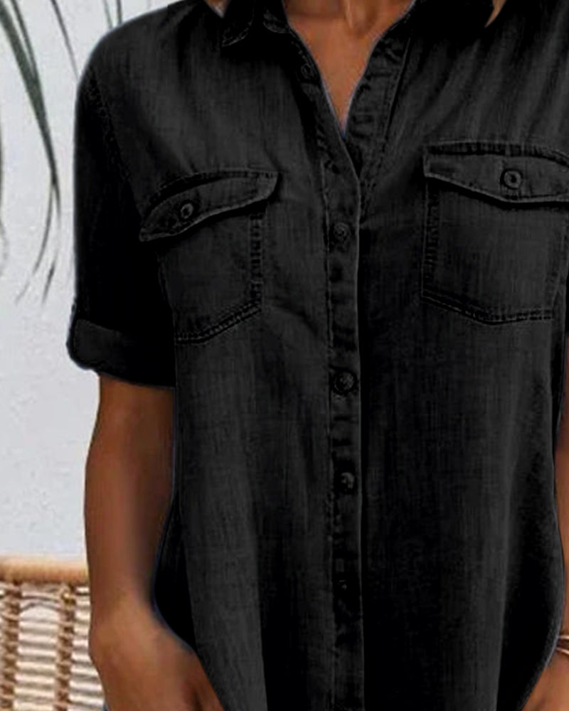 Salomé™ | Denim Shirt Dress