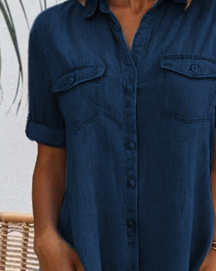 Salomé™ | Denim Shirt Dress