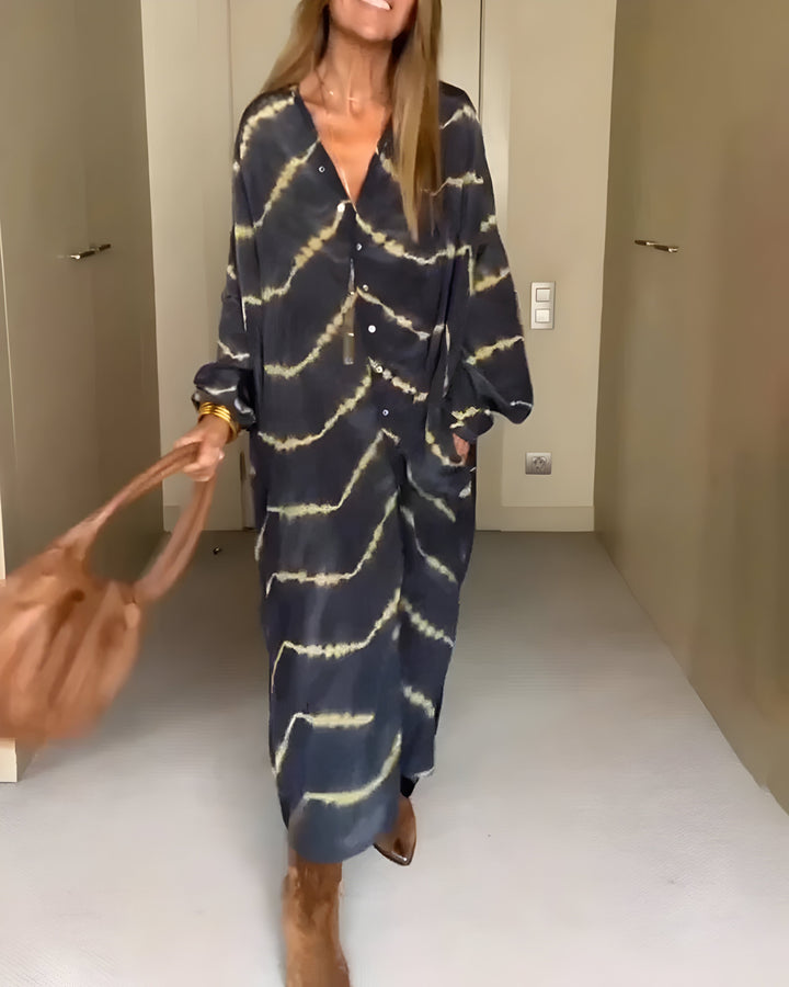 Julia™ | Robe Maxi Bohème Rayée