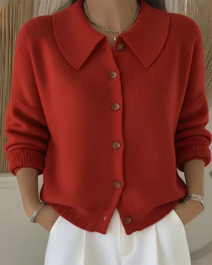 Velia | Cardigan avec Col Claudine