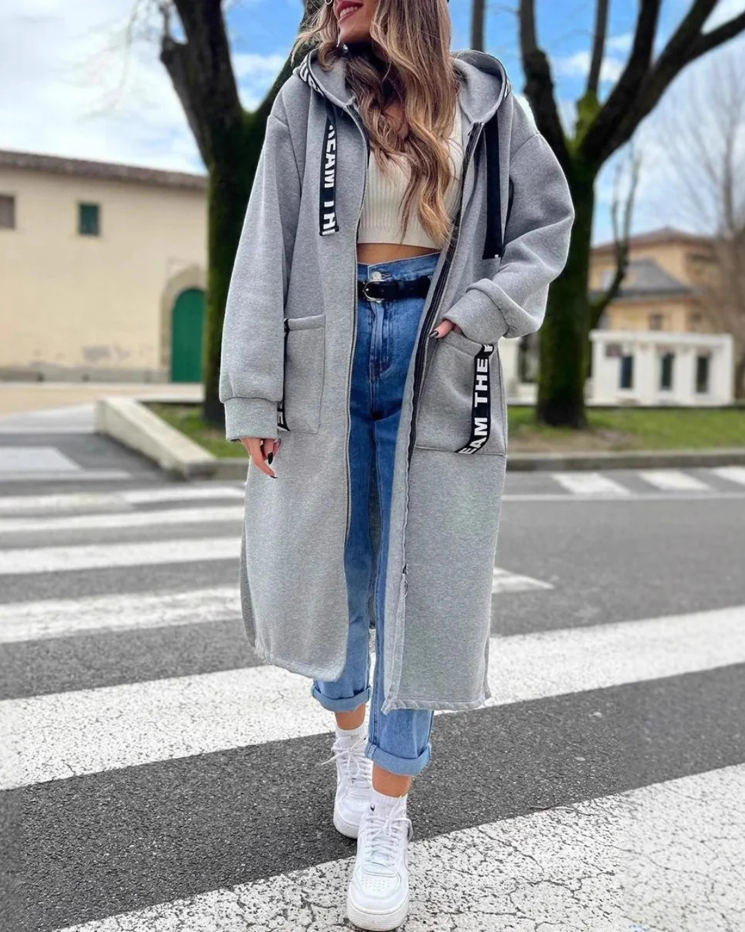 Marina | Sweat à capuche long