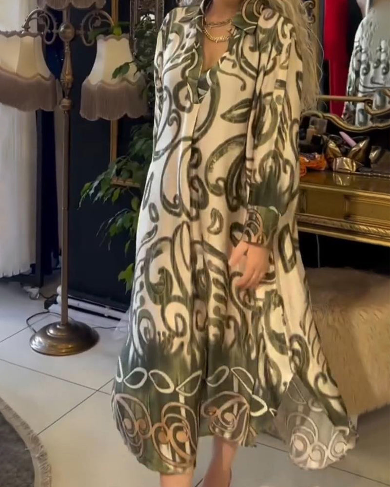 Eliane™ | Robe Chic à Motif