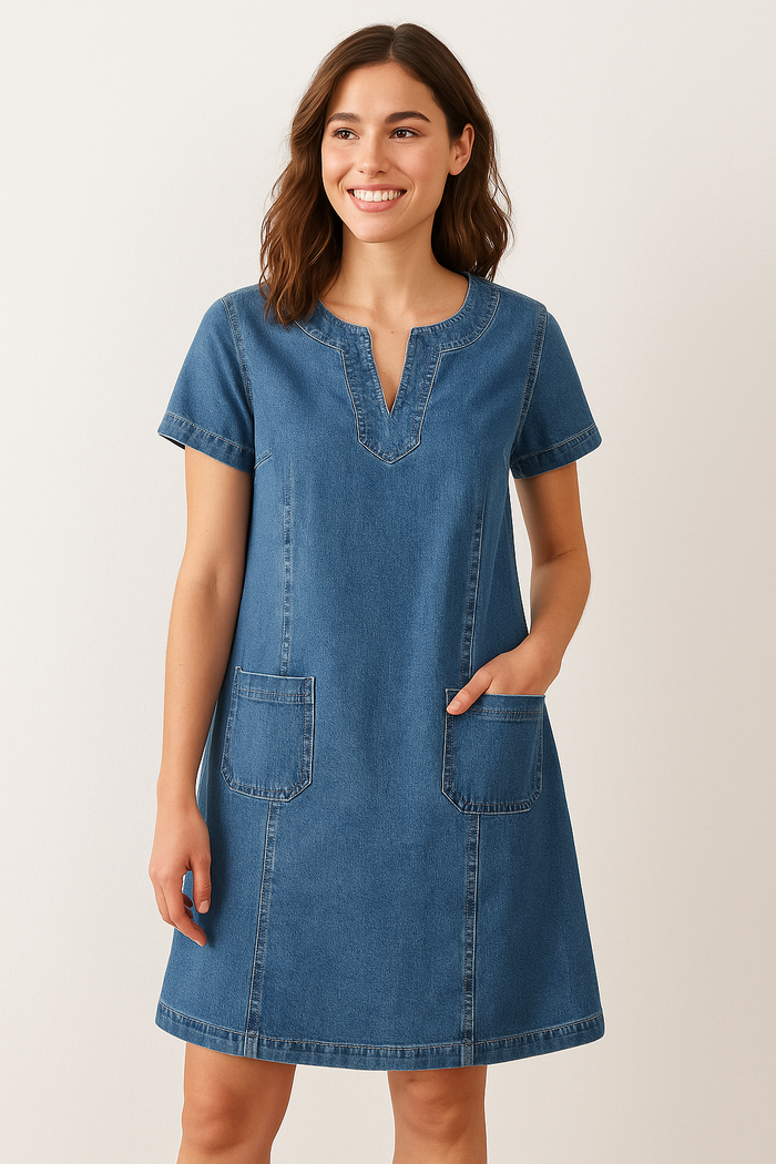 Agnès™ | Robe en Jean Décontractée
