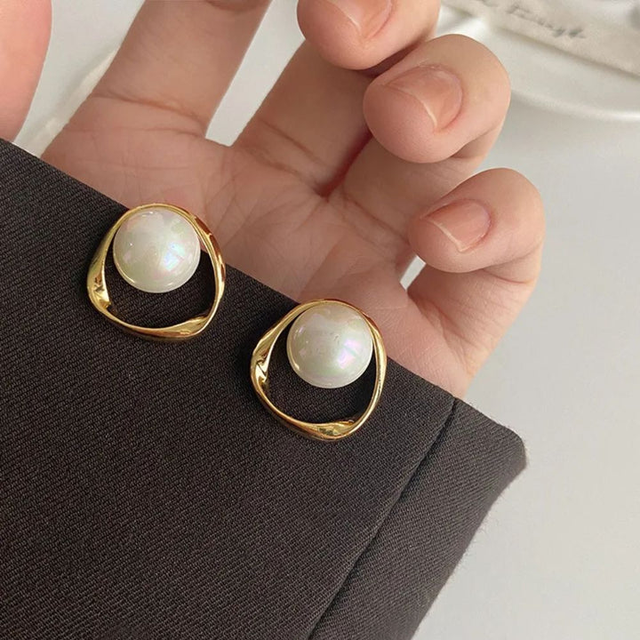 GRANDE PERLE BOUCLES D'OREILLES (PAIRE)