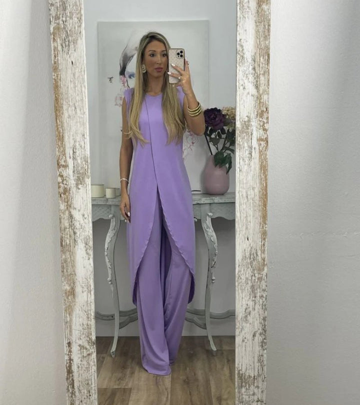 Flavia - Chic Sleeveless Ensemble