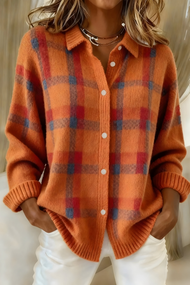 Fiammetta | Cardigan en Maille à Carreaux