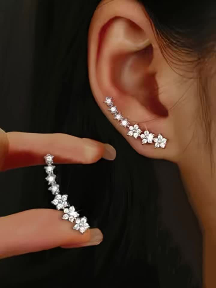 Boucles d'oreilles florales intemporelles
