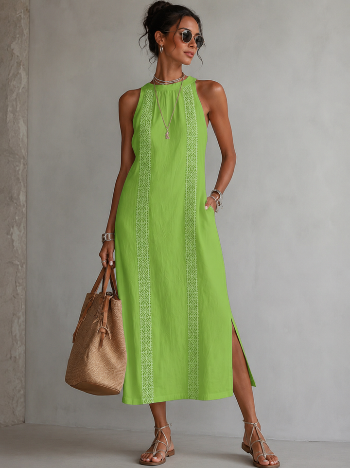 Marit | Robe brodée légère et dissimulante du ventre avec poches