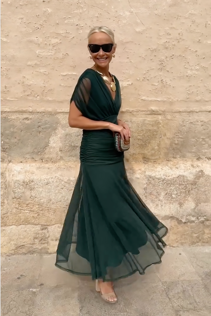 Lorenza™ | Robe maxi élégante avec décolleté en V