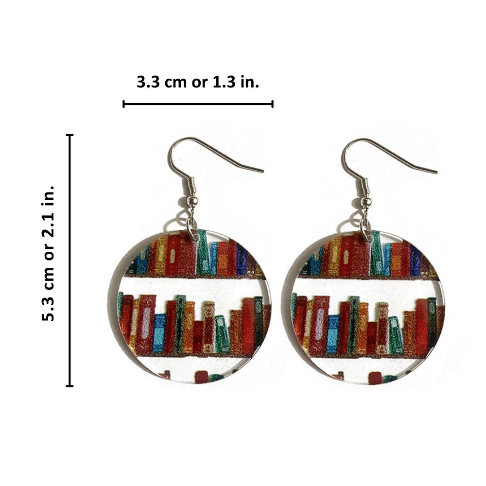 BOUCLES D'OREILLES POUR PASSIONNÉS DE LITTÉRATURE (PAIRE)