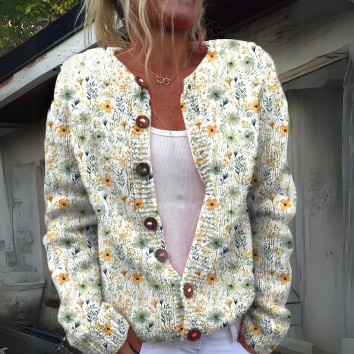Leilani™ - Un cardigan plus chaud et plus beau avec imprimé floral