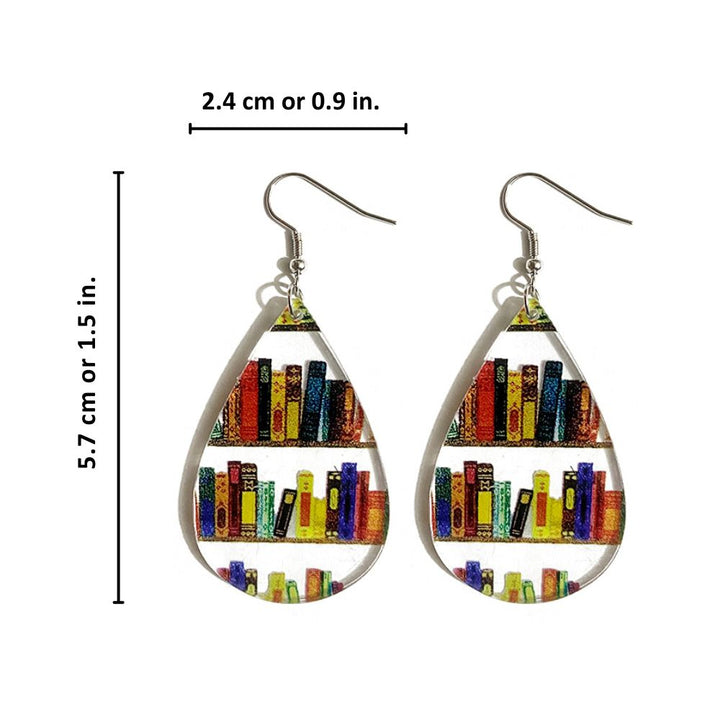 BOUCLES D'OREILLES POUR PASSIONNÉS DE LITTÉRATURE (PAIRE)