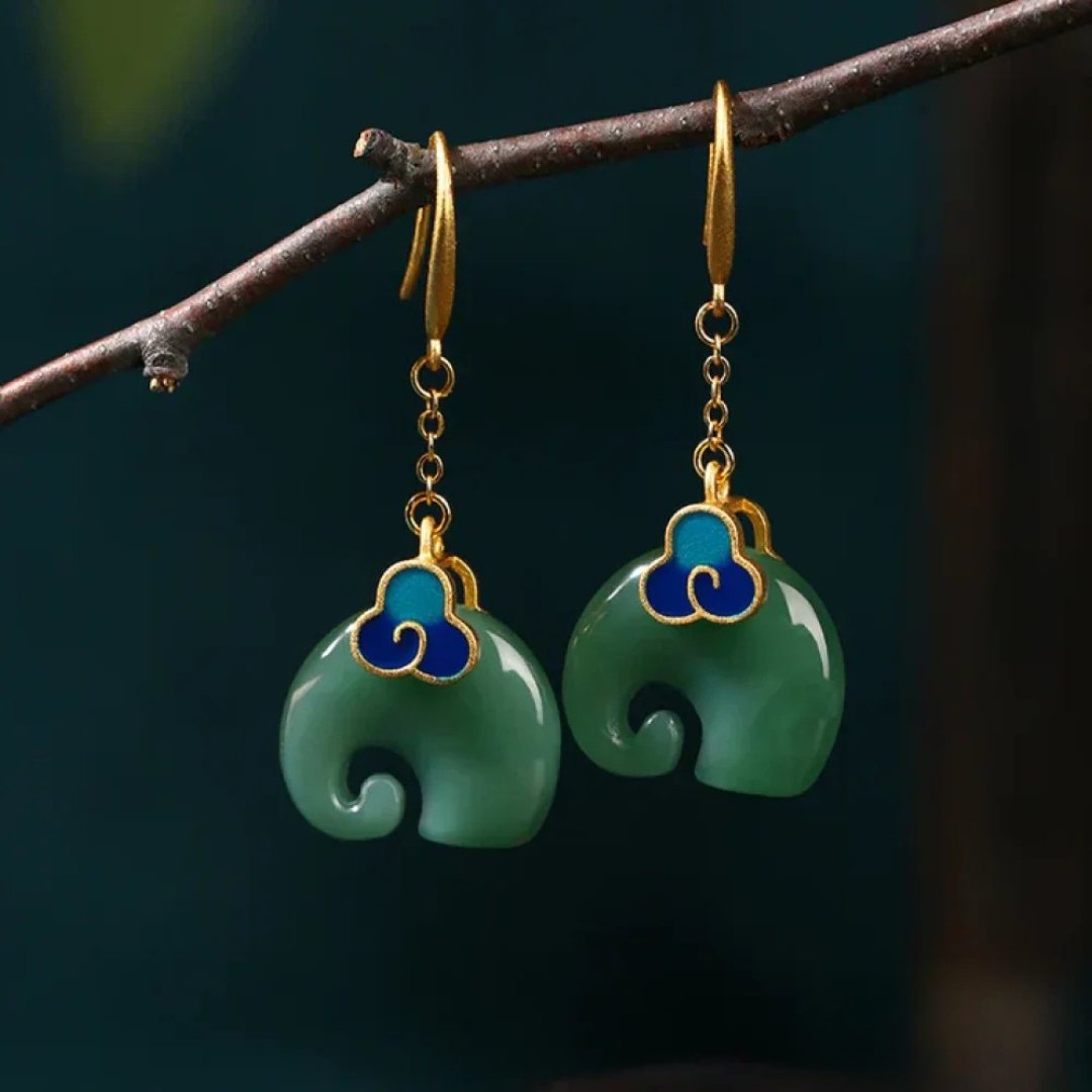 Boucles d'oreilles Chic Rétro Éléphants
