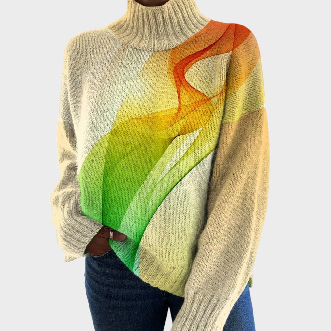 Bianca - Pull artistique en maille
