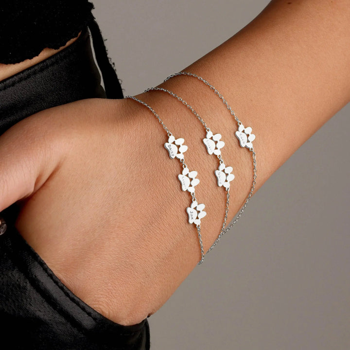 Bracelet Personnalisé avec Nom de Patte