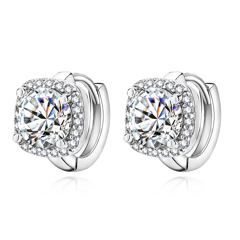 Boucles d'oreilles carrées Chic Nadine en or