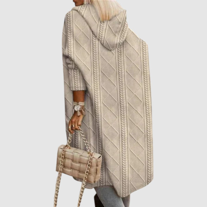 Lucie - Long cardigan avec capuche