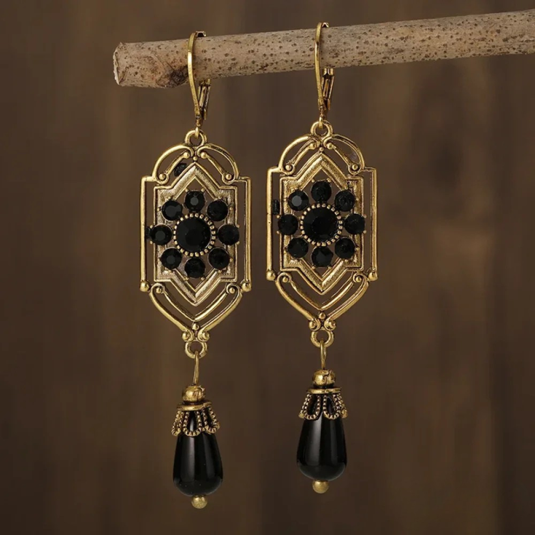 Boucles d'Oreilles Pendantes Élégantes avec Cristaux
