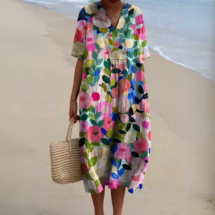 Nicole™ | Robe d'Été Florale