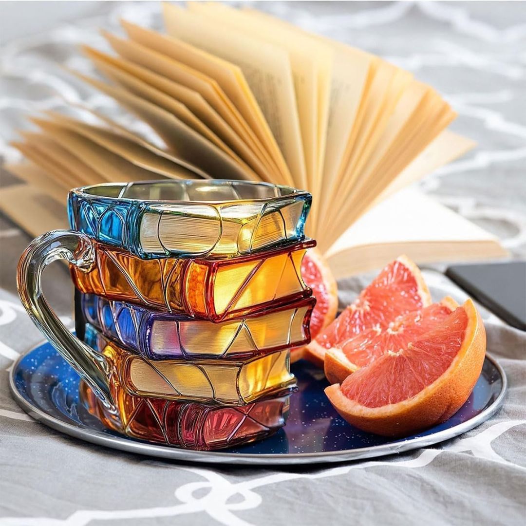 Mug 3D fait main "Le bonheur de lire" – original