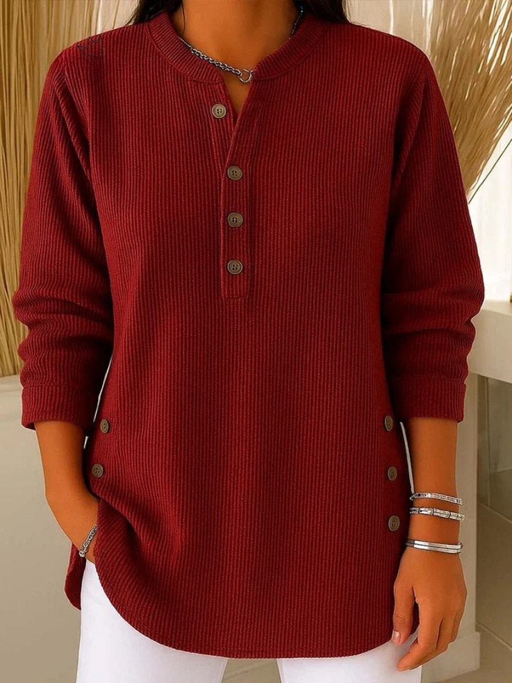 Nives | Tunique Henley avec Boutons