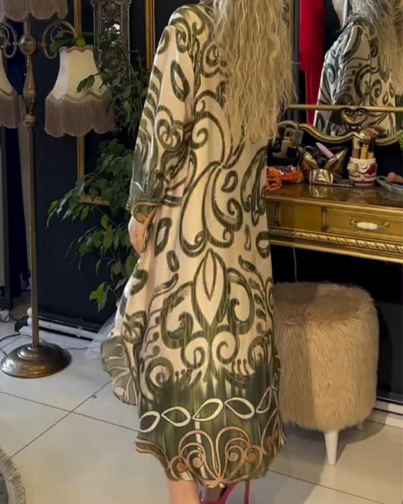 Eliane™ | Robe Chic à Motif