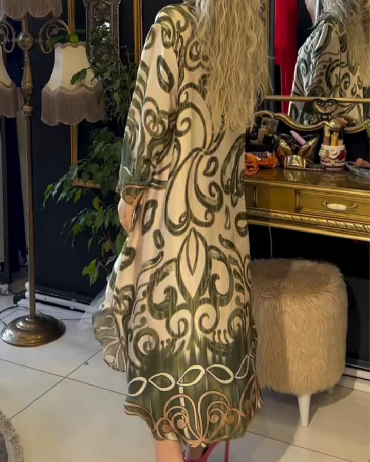 Eliane™ | Robe Chic à Motif