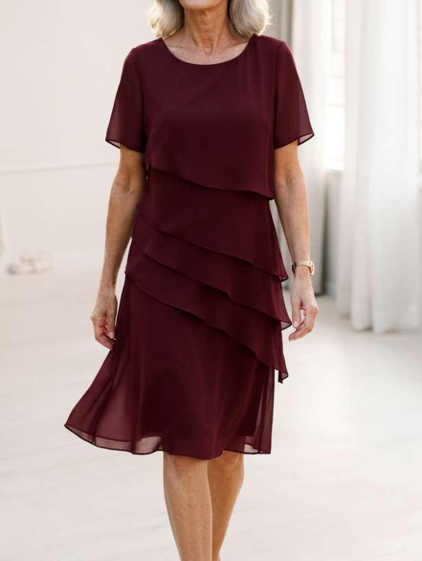 Juliette – Robe élégante et fluide avec volants