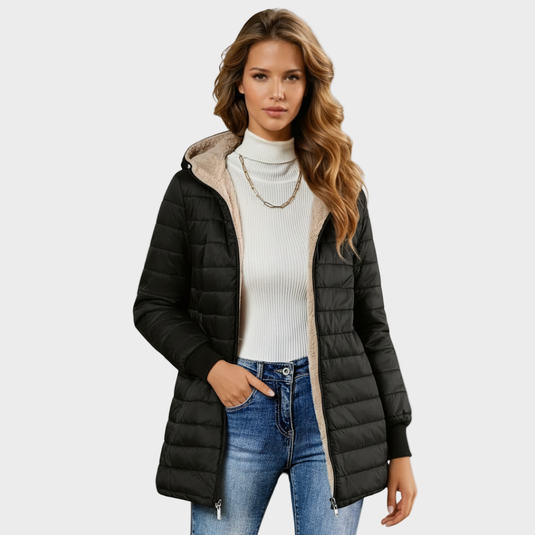 Michèle - Manteau long, imperméable et élégant