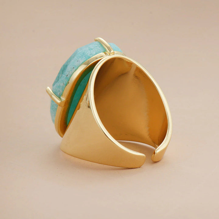 Anneau de Déesse Bleue en Amazonite