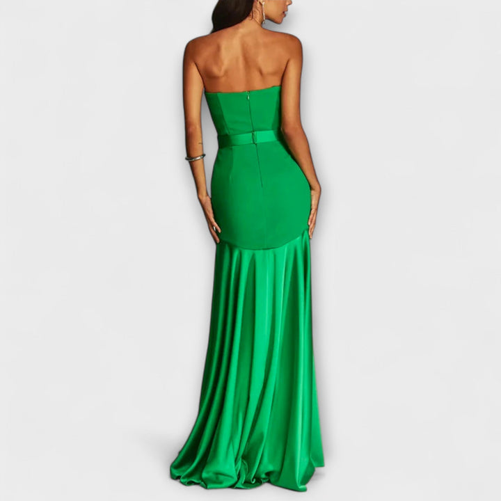 Vada - Maxi robe à épaules dénudées et décolleté en V