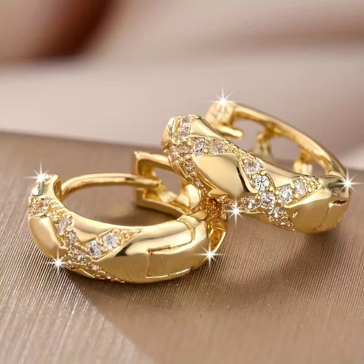 Boucles d'oreilles créoles Luxe Radiance Intemporelle