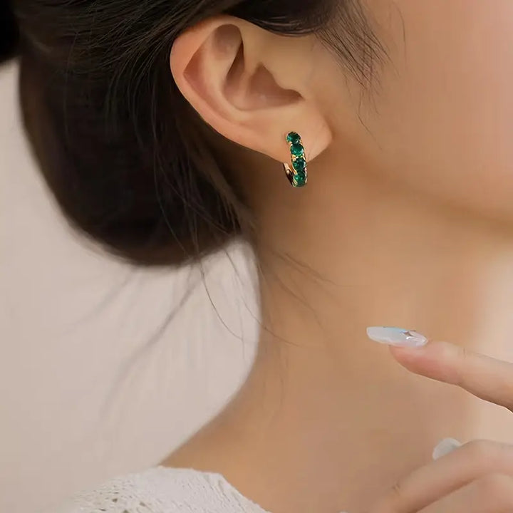 Boucles d'oreilles pendantes en or inspirées par la côte