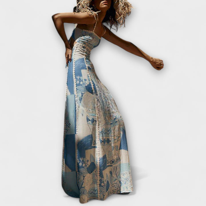 Terazza Ric Rac - Maxi robe en lin avec coupe ample