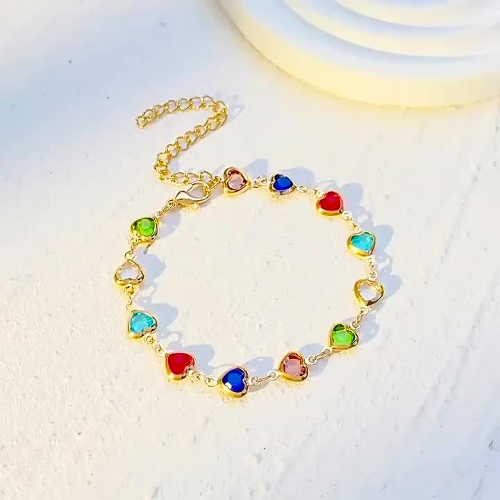 Bracelet en forme de cœur unique