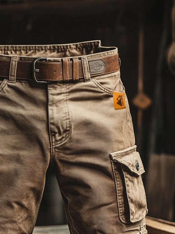 Novak - Shorts Cargo Rétro Avec Poches Multiples