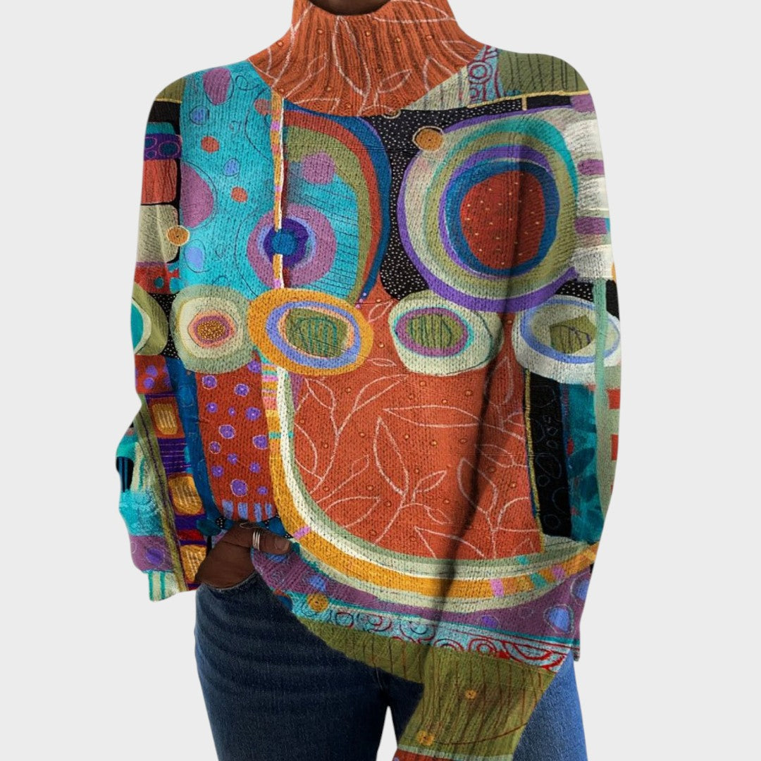 Catarina - Pull en tricot artistique