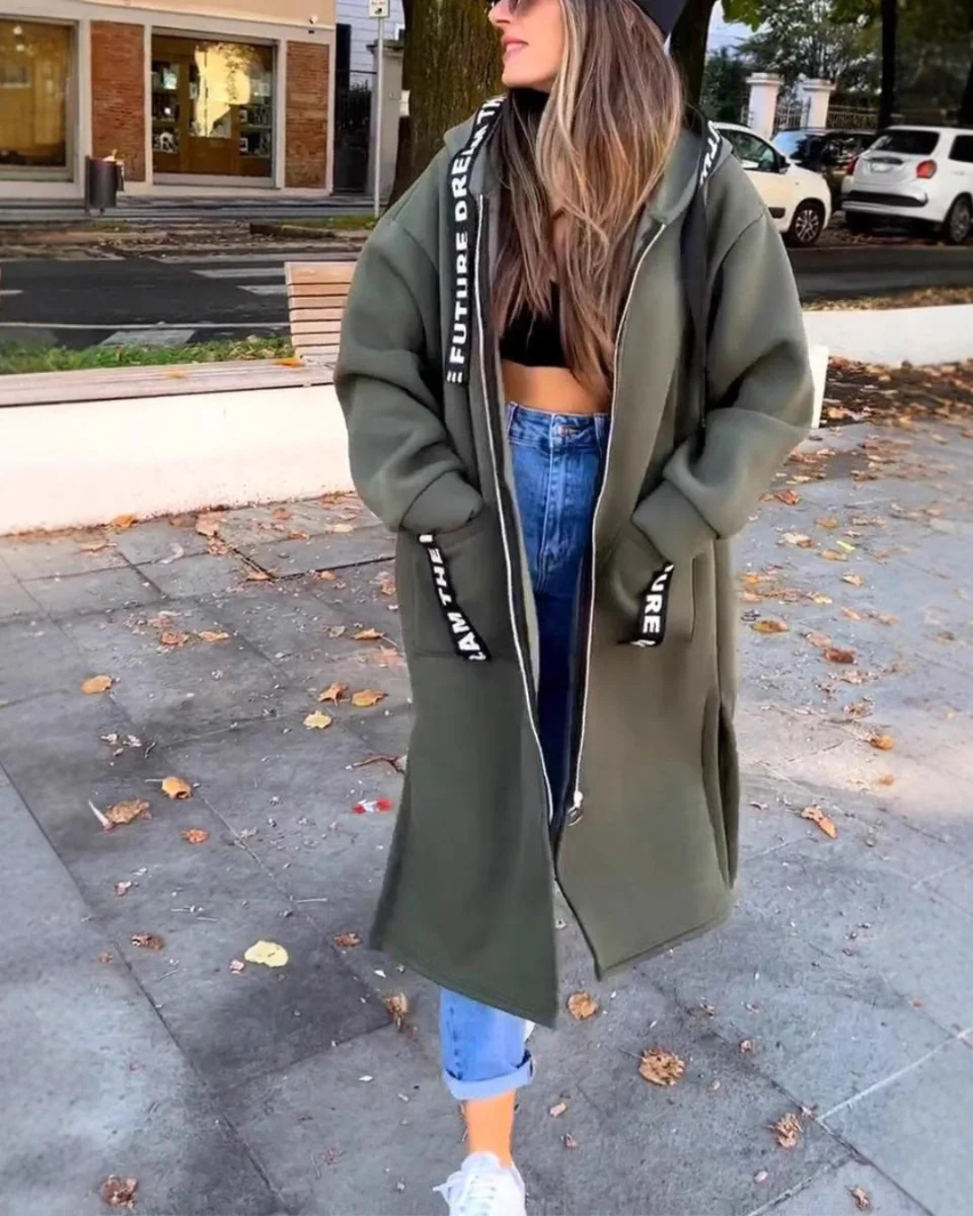 Marina | Sweat à capuche long