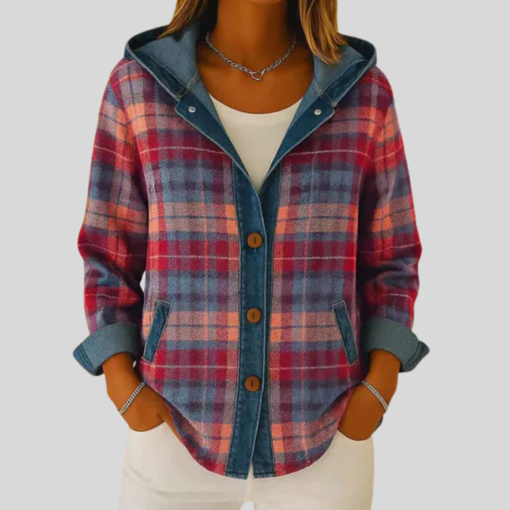 Floortje - Chemise shacket à carreaux doublée