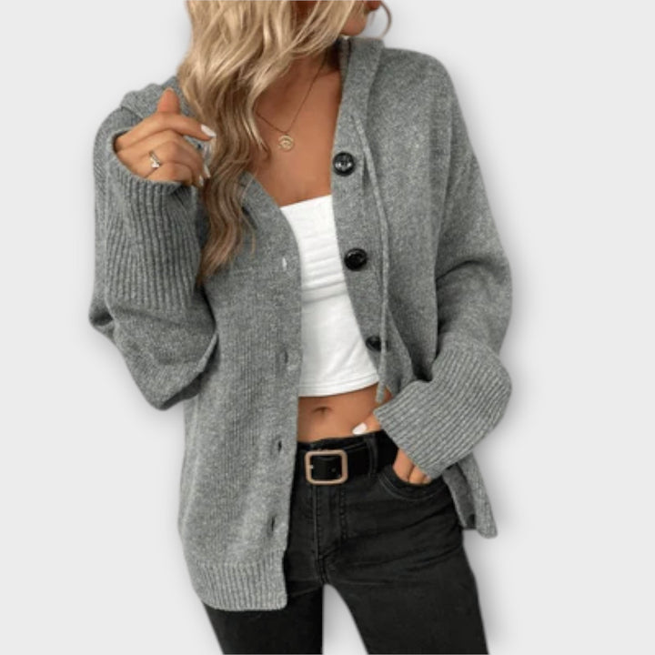 Brittan - Pull en tricot avec boutons