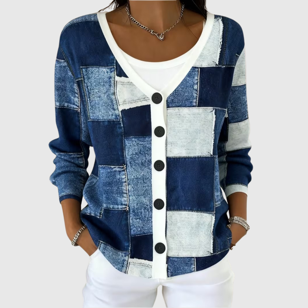 Cardigan en Tricot Confortable avec Boutons
