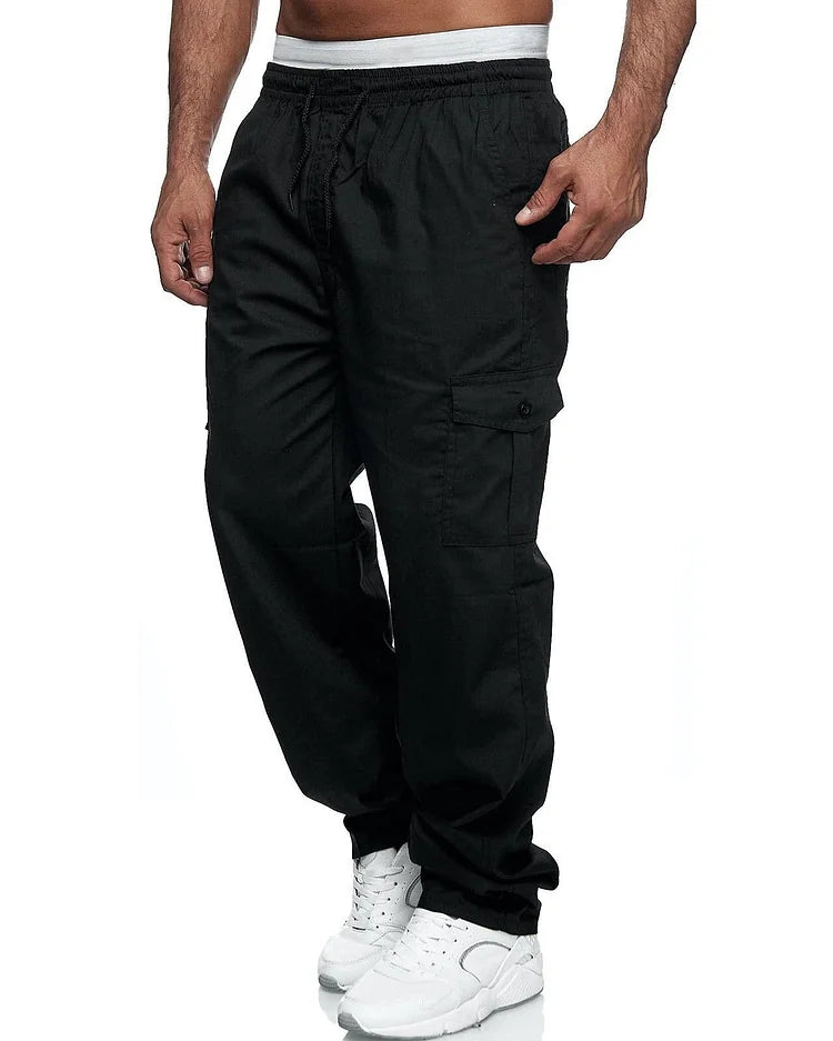 Alexander - Pantalons cargo pour homme, coupe décontractée
