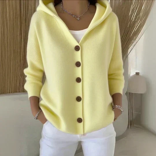 Zoé | Cardigan en Maille avec Capuche