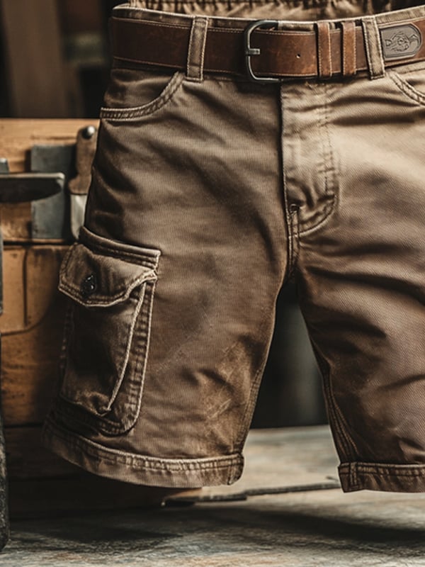 Novak - Shorts Cargo Rétro Avec Poches Multiples