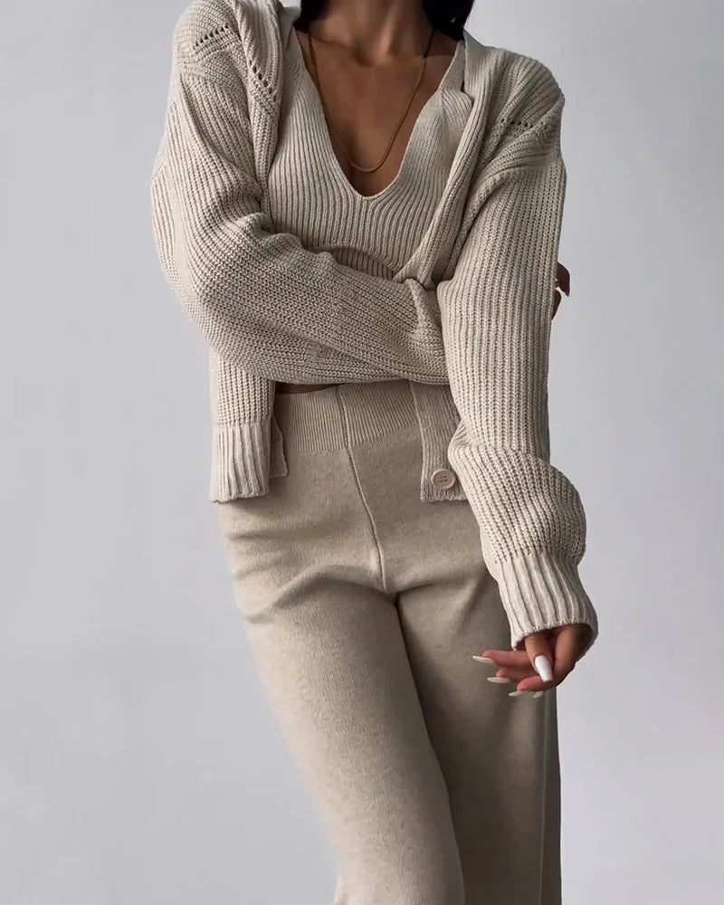 Amandine - Élégant Ensemble en Tricot