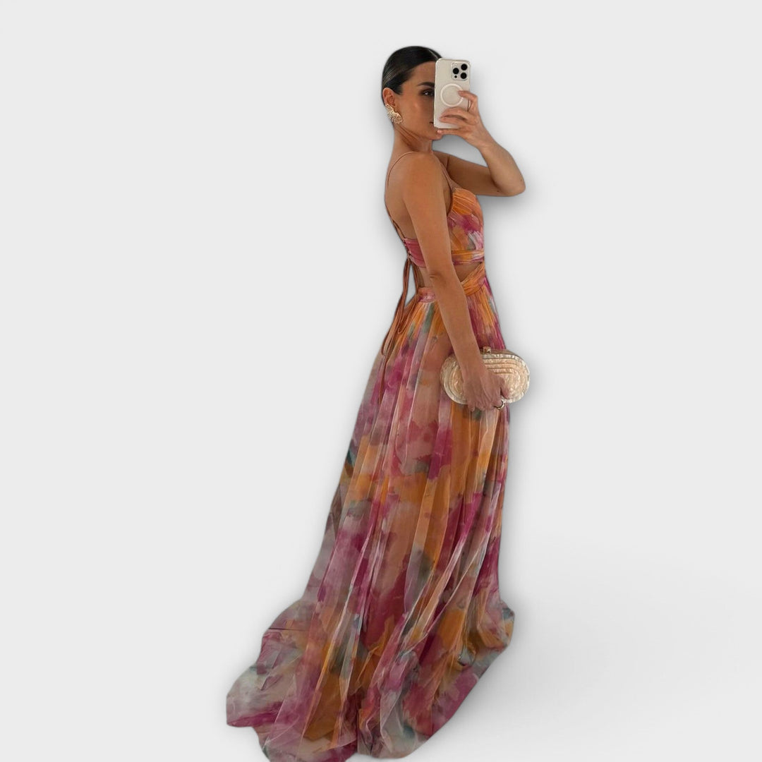 Annai | Robe Longue Artisanale Élégante