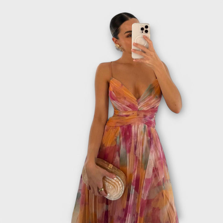 Annai | Robe Longue Artisanale Élégante