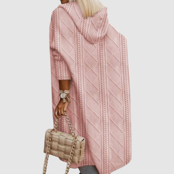 Lucie - Long cardigan avec capuche