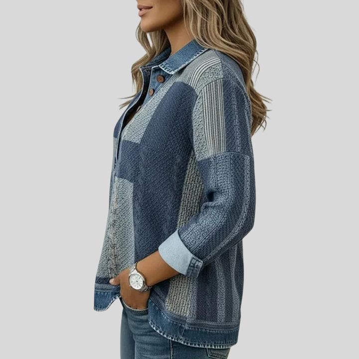 Sientje - Sweat à patchwork en couleurs bloquées