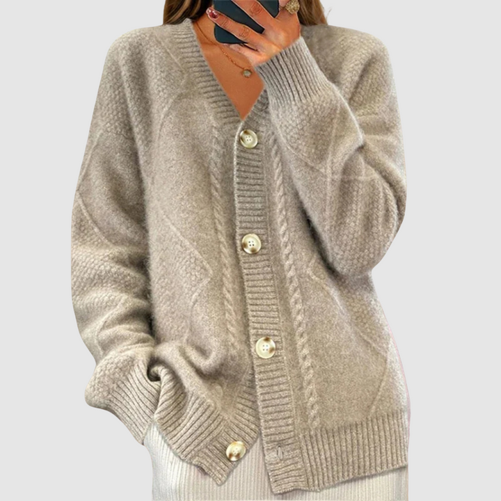 Elżbieta - Pull avec motif tissé